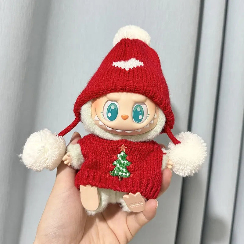 Labubu Winter Plush Outfit Set