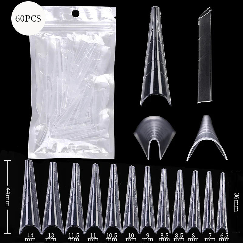 100Pcs Full Cover Nail Tips