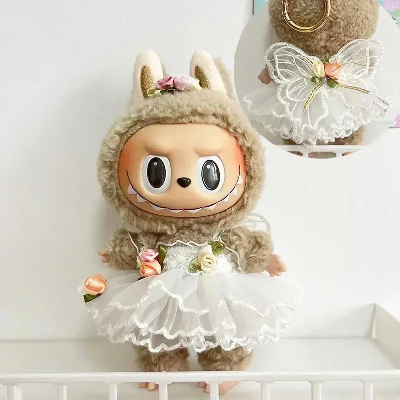 17cm Labubu Hoodie Clothes