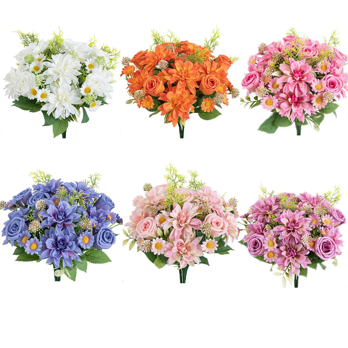 Silk Dahlia Rose Flower