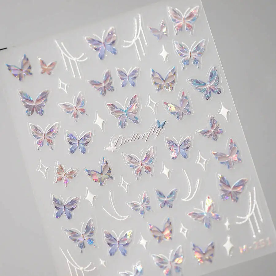 5D Spider Web Nail Sticker