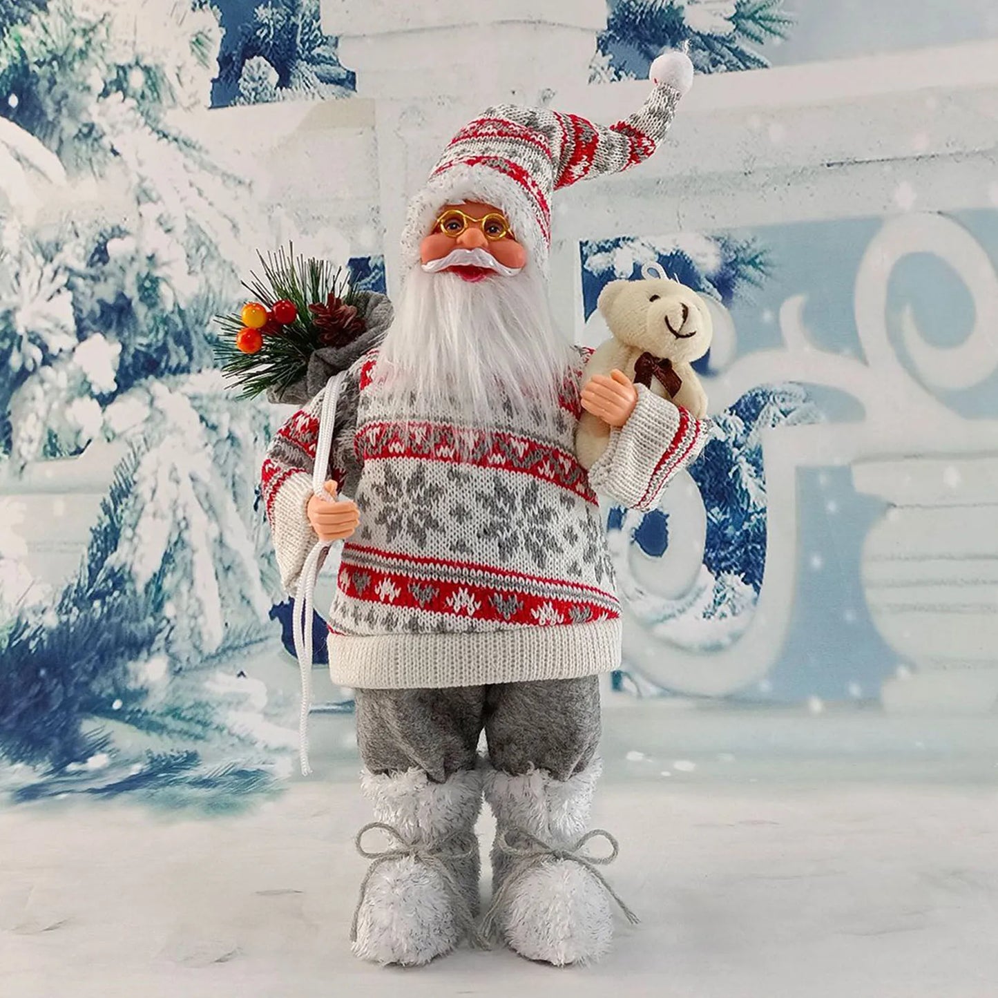 12inch Santa Claus Figurine Ornament