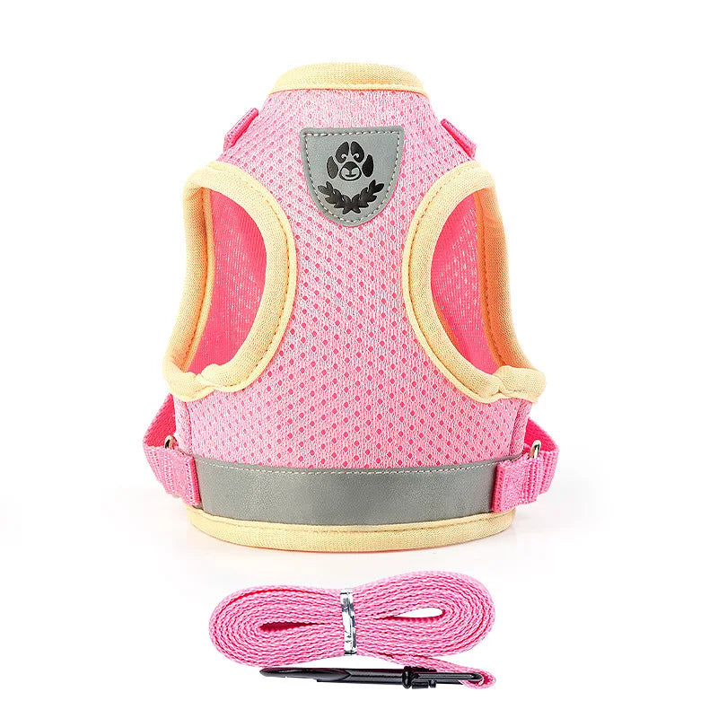 Reflective Pet Harness Vest Set