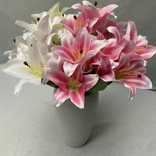 Silk Lily Bouquet Decor