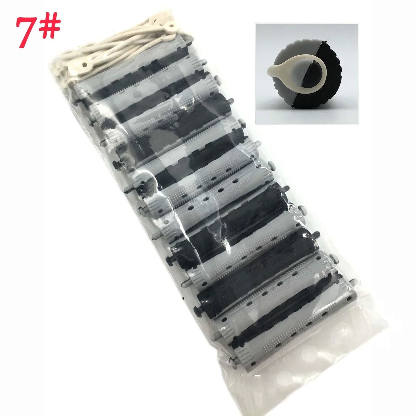 12Pcs Salon Rubber Band Rollers