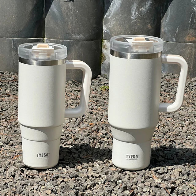 Tyeso 40oz With Handle Straw Tumbler
