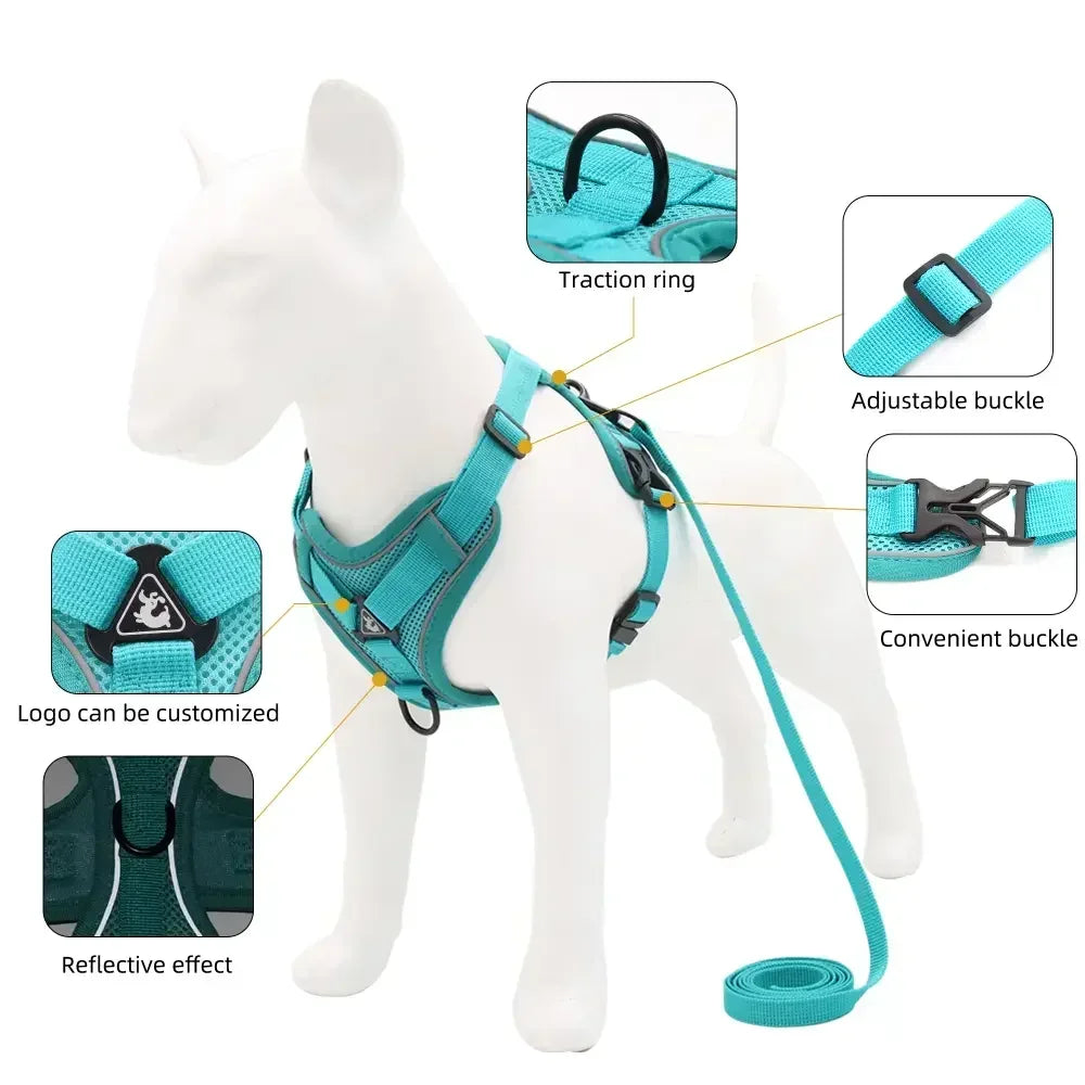 No Pull Reflective Dog Harness