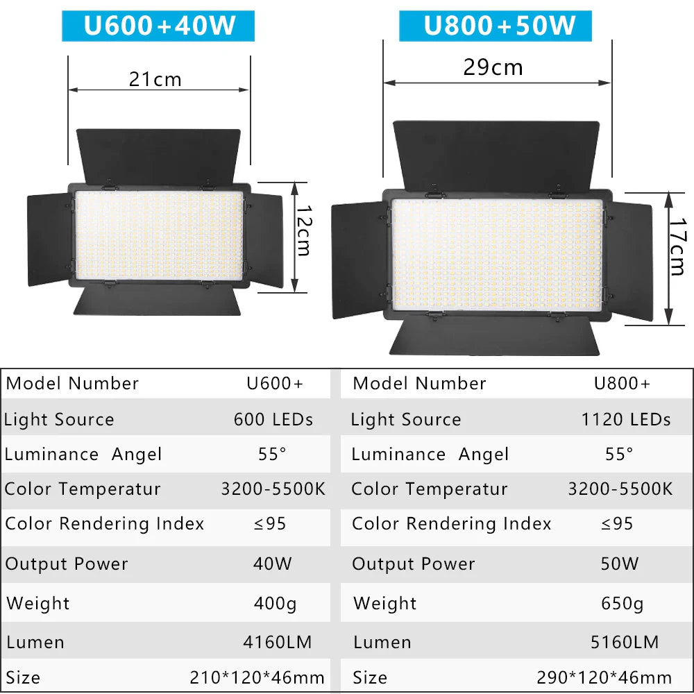 Nagnahz U800+ LED Video Light