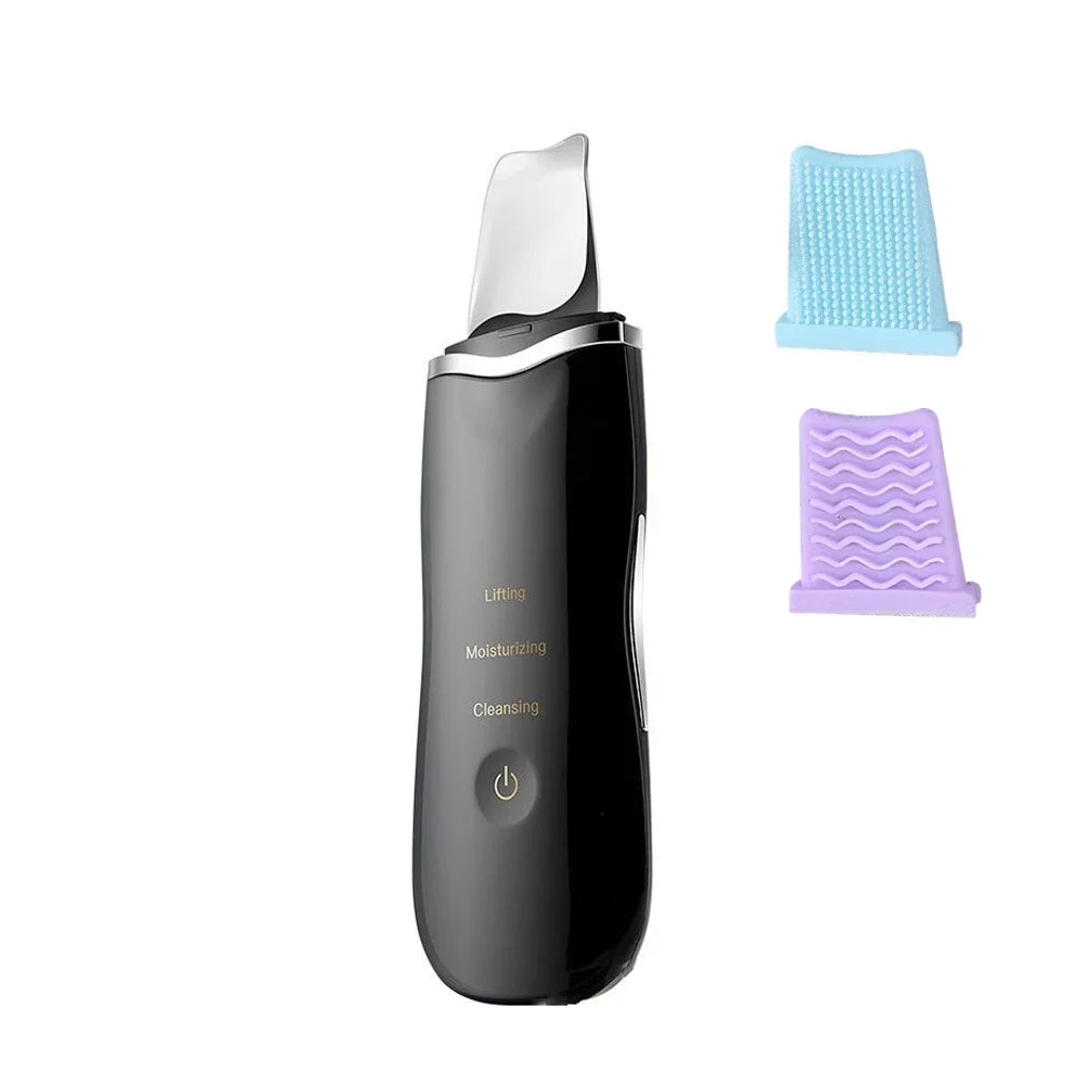 Ultrasonic Facial Skin Scrubber Cleanser