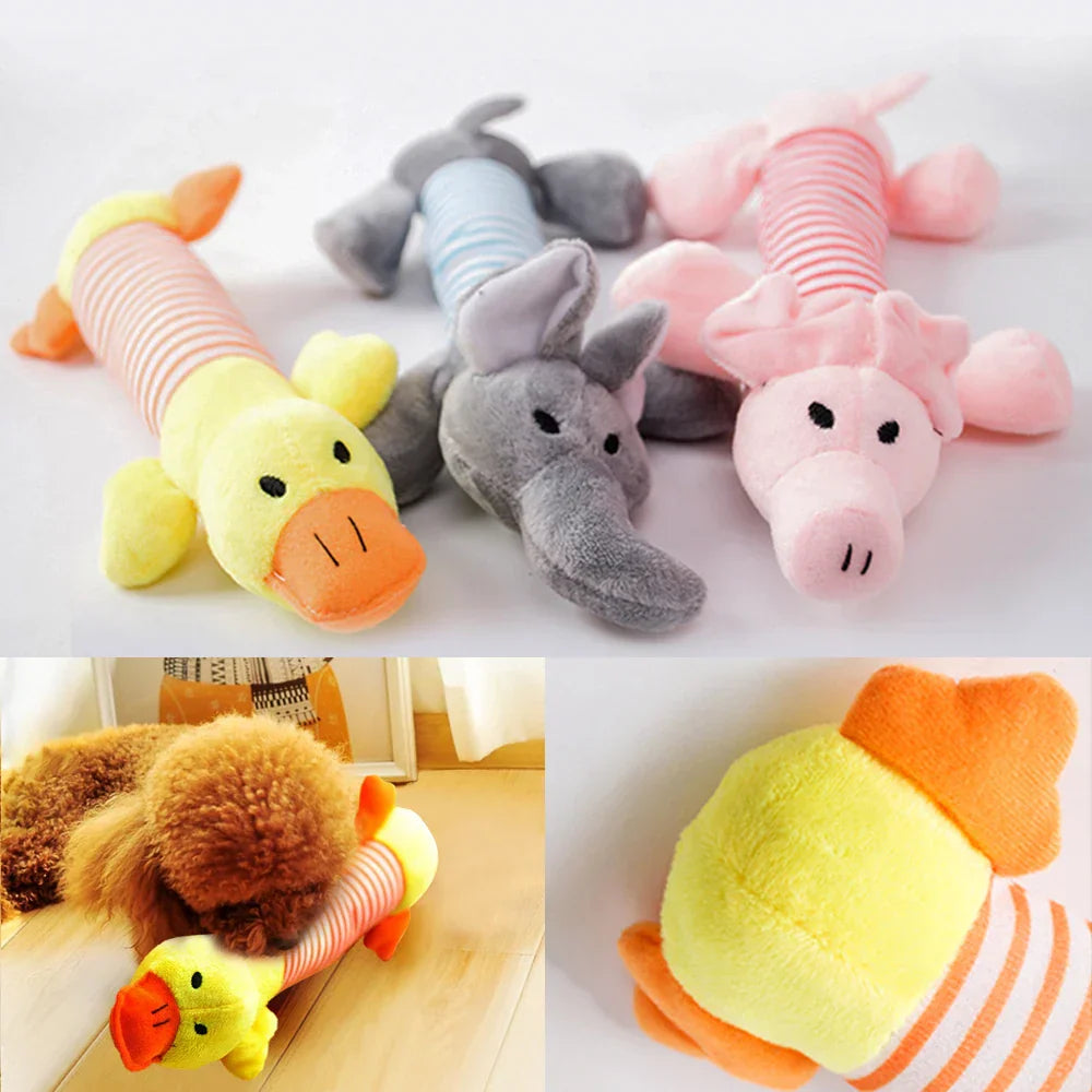 YOUSE Plush Animal Squeaky Pet Toy