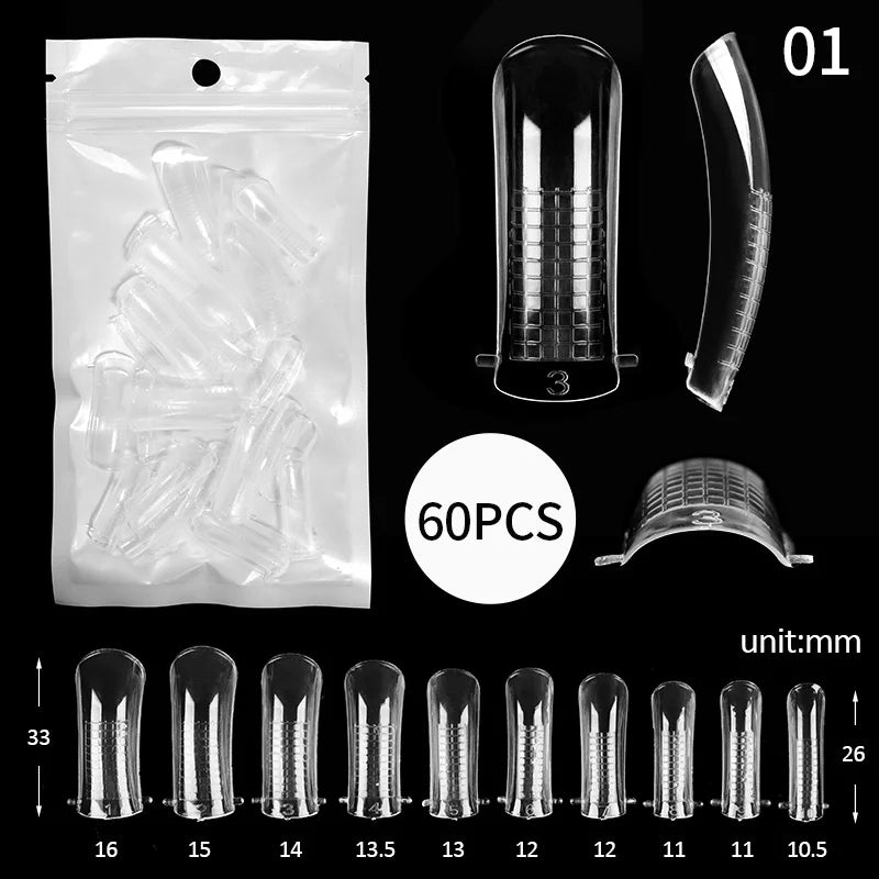 100Pcs Full Cover Nail Tips
