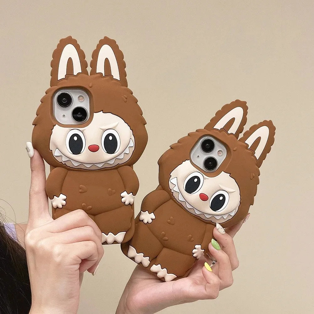 WOGESHISB Kawaii 3D Monster Rabbit iPhone Case