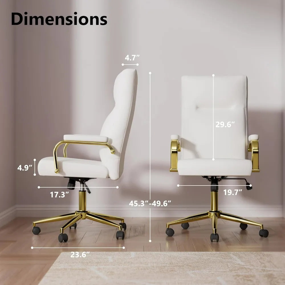 White Gold Executive Office Chair