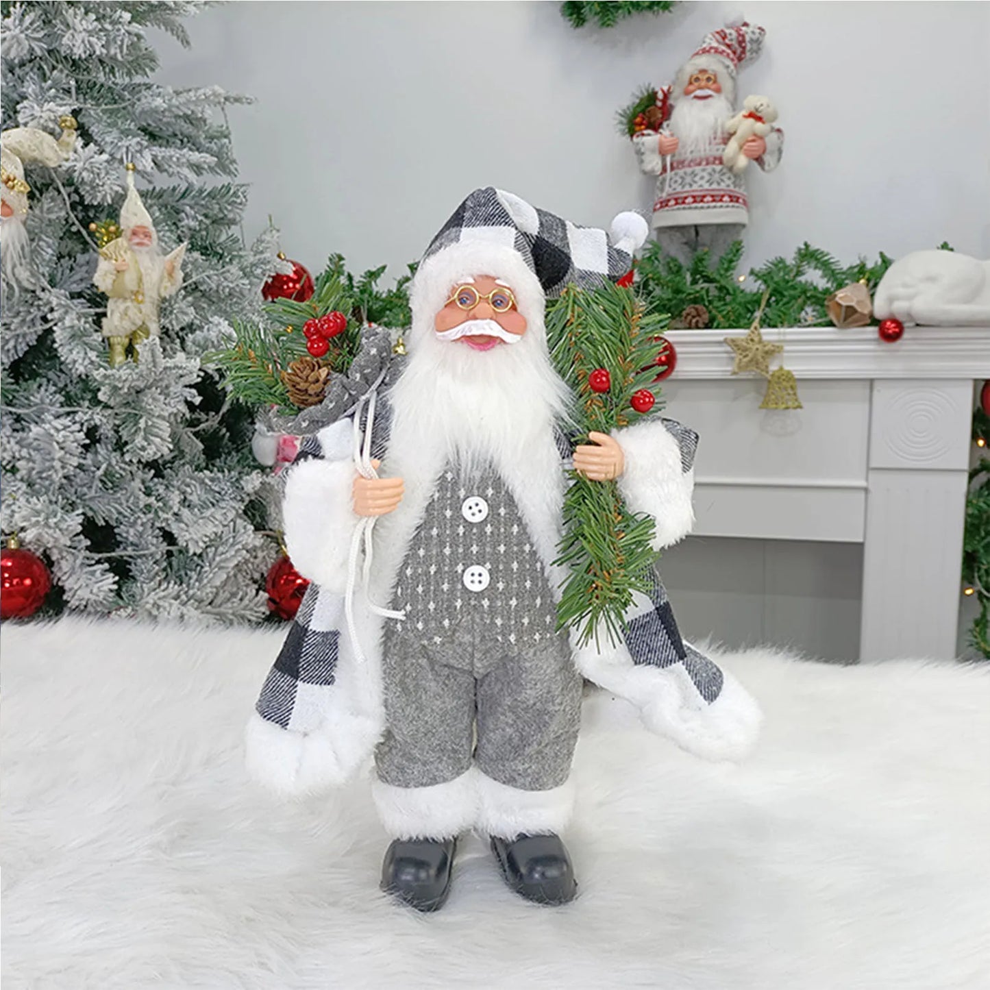 12inch Santa Claus Figurine Ornament