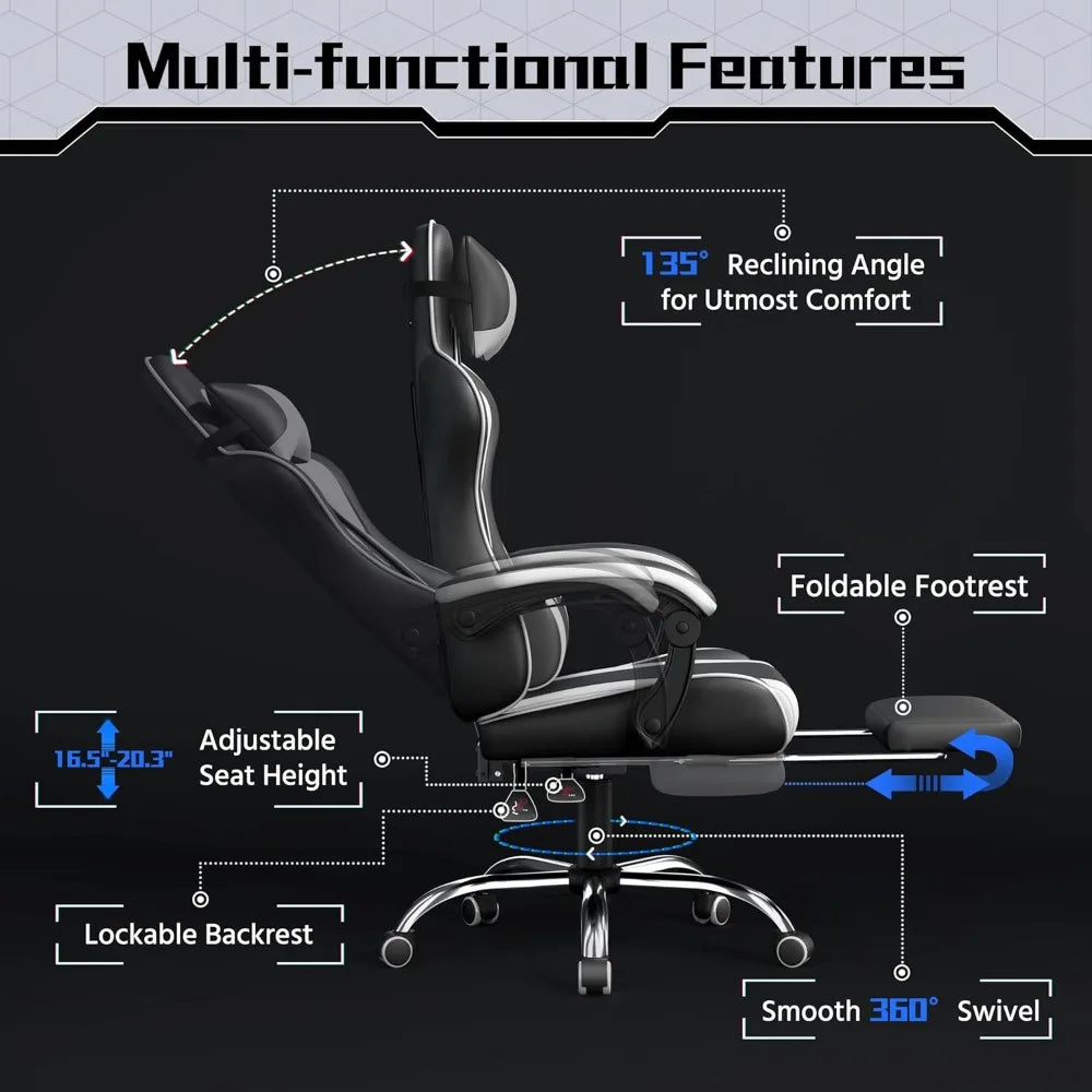 Ergonomic Massage Gaming Chair