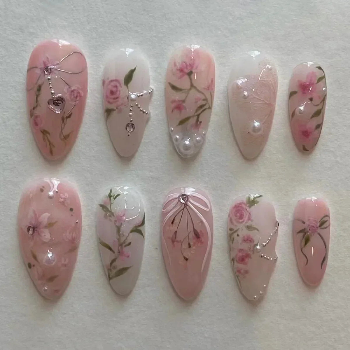 24Pcs Sweet Press-On Nail Set