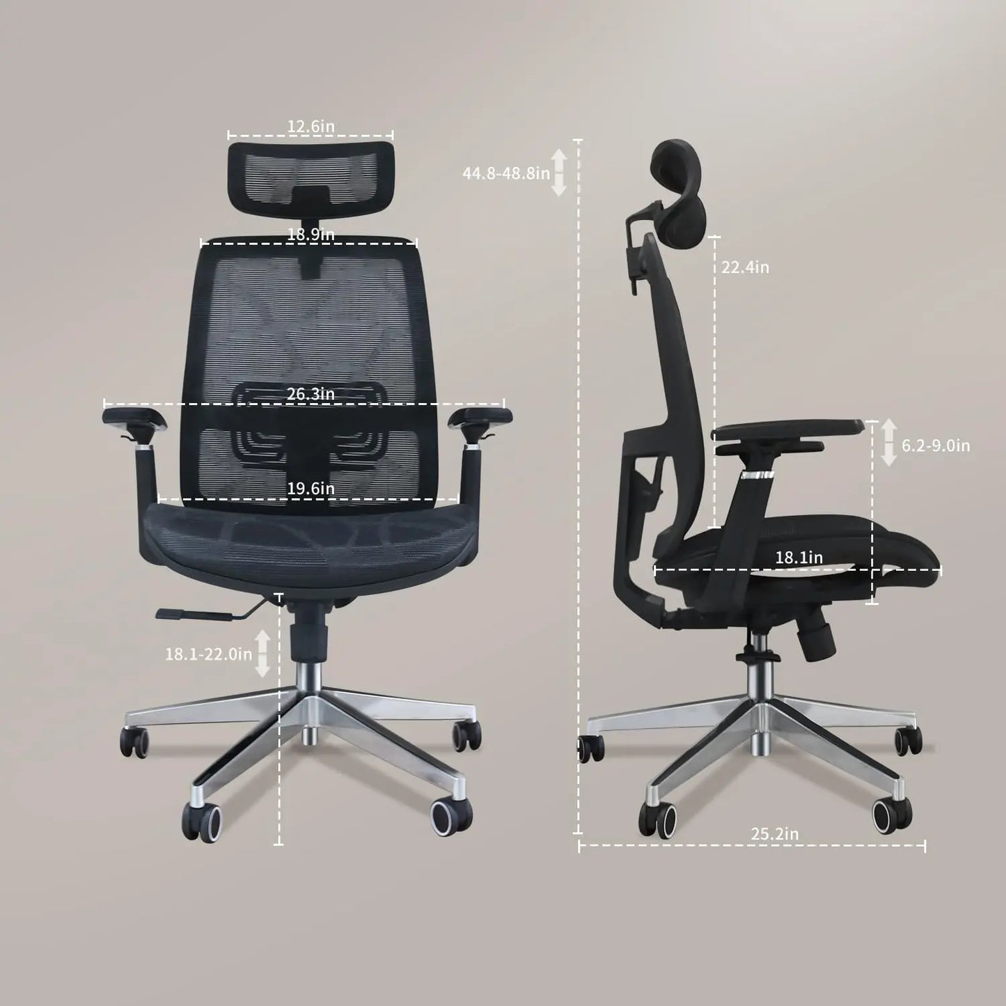 Ergonomic Mesh High-Back Chair