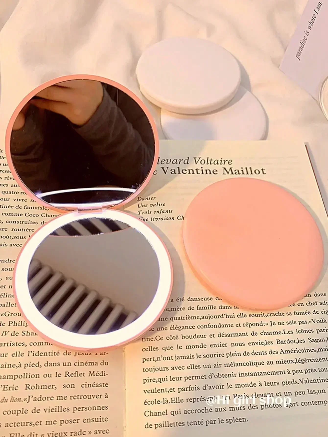 LED Foldable Pocket Makeup Mirror