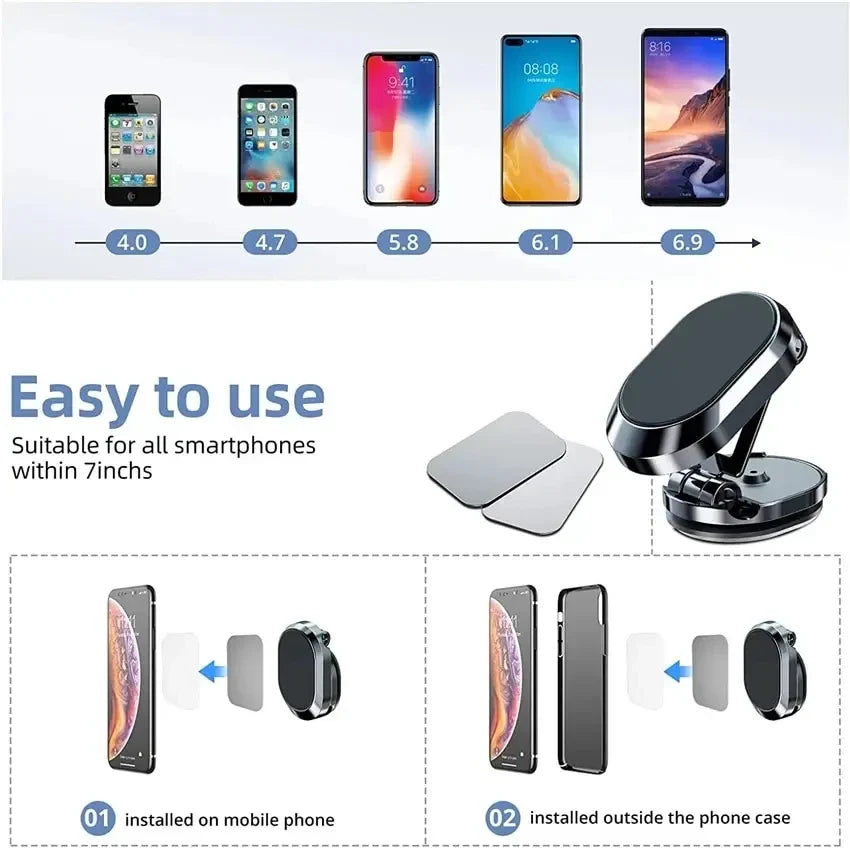 Rotating Magnetic Car Mount