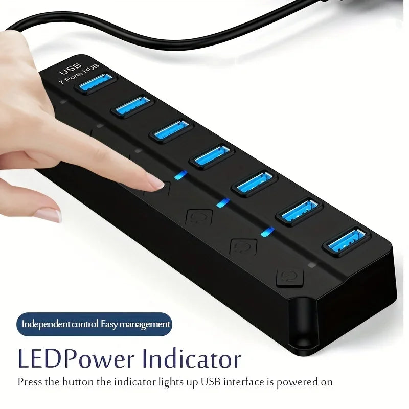 XIKCU USB 3.0 Hub with Switches