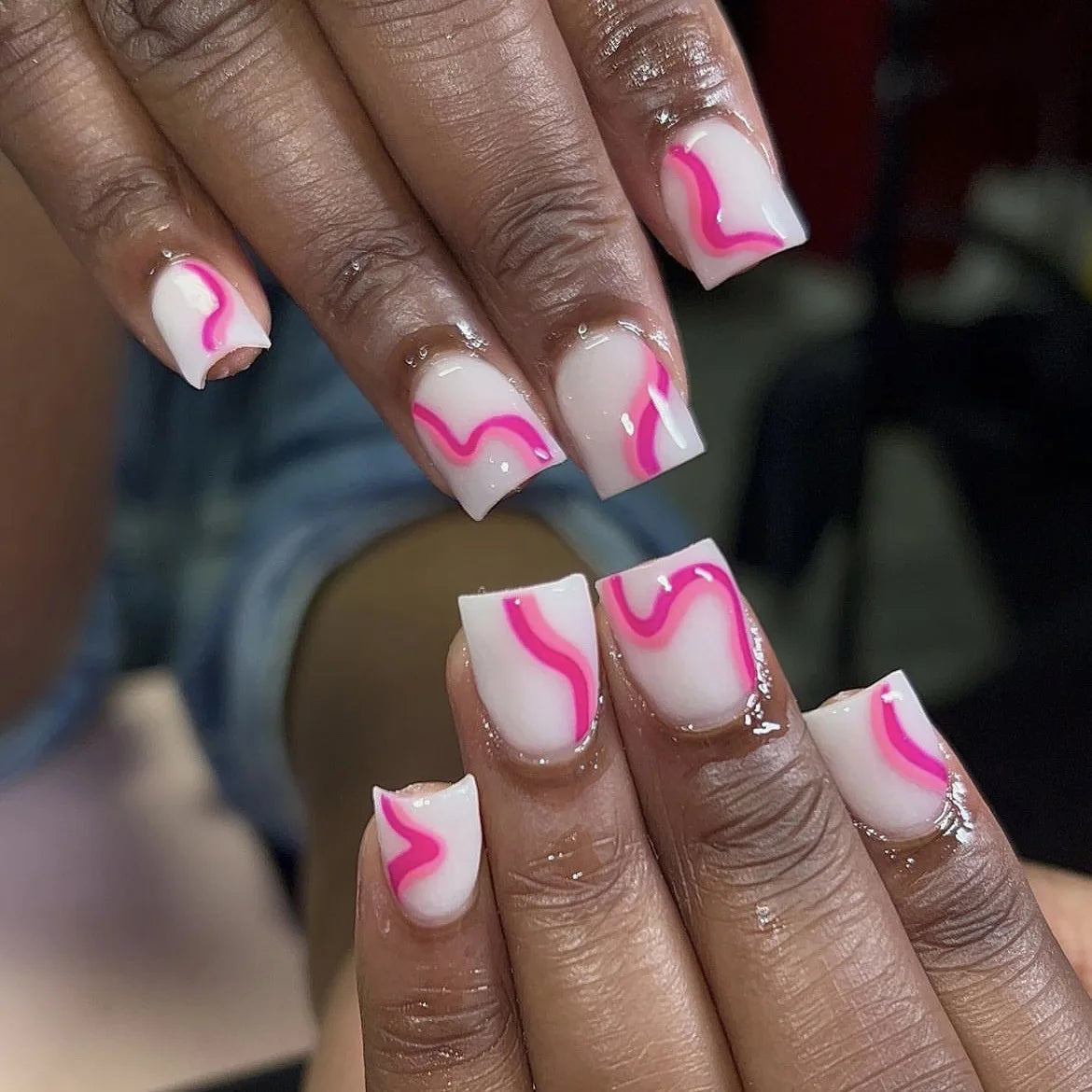 24Pcs Cute Bow Press-On Nails