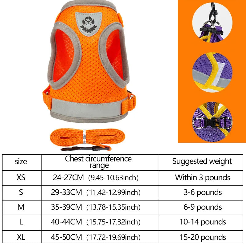 Adjustable Reflective Pet Harness