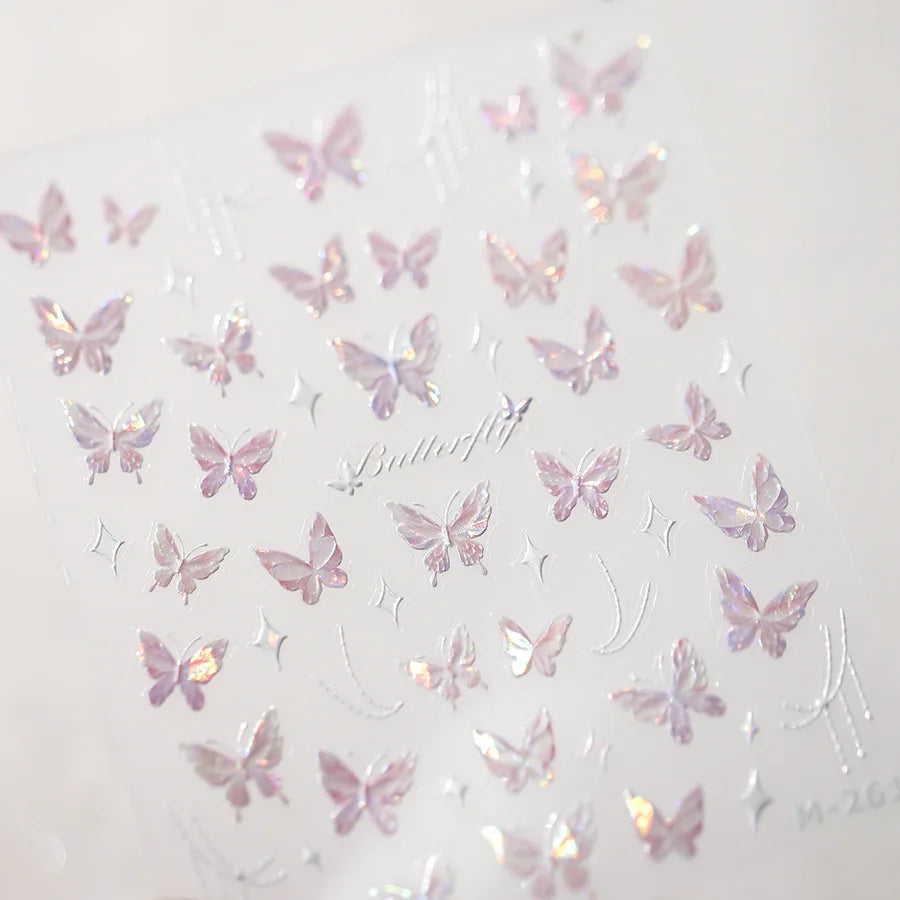 5D Spider Web Nail Sticker