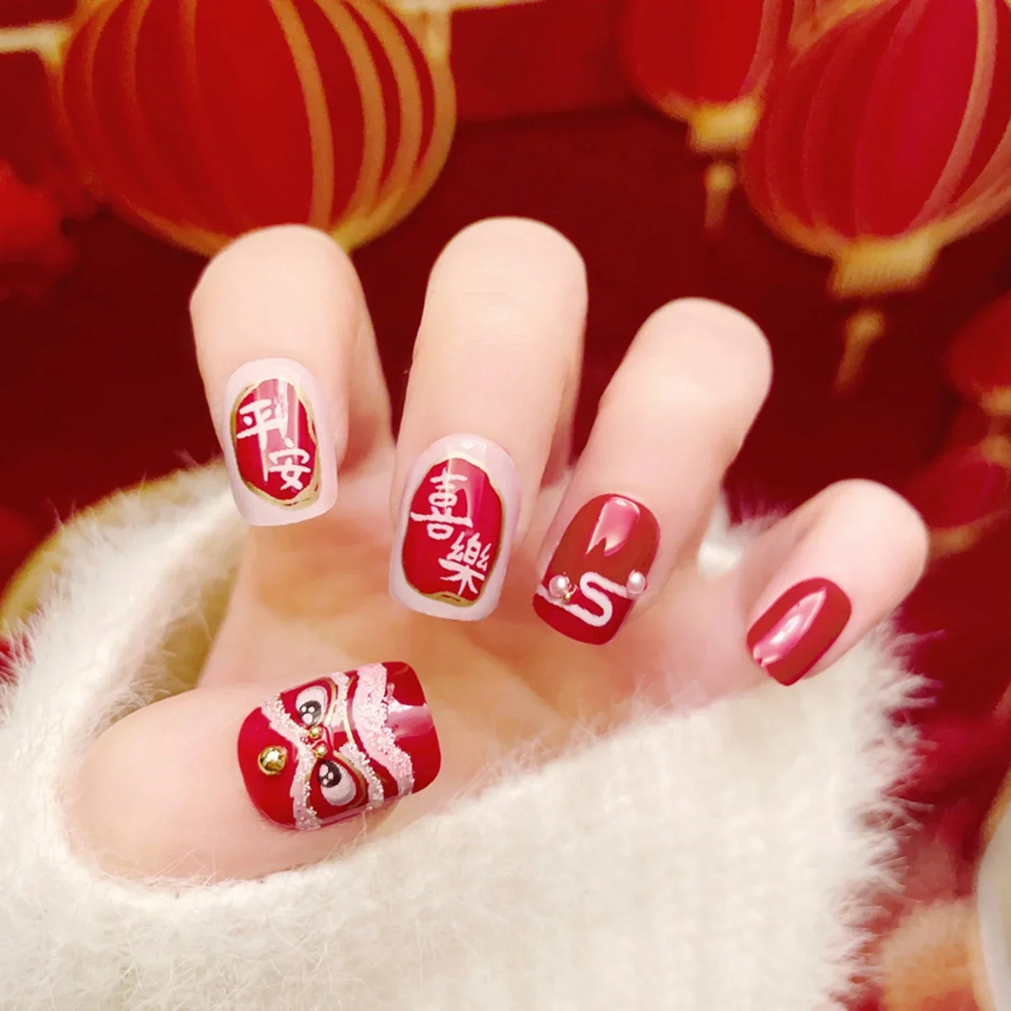 24Pcs Cute Bow Press-On Nails
