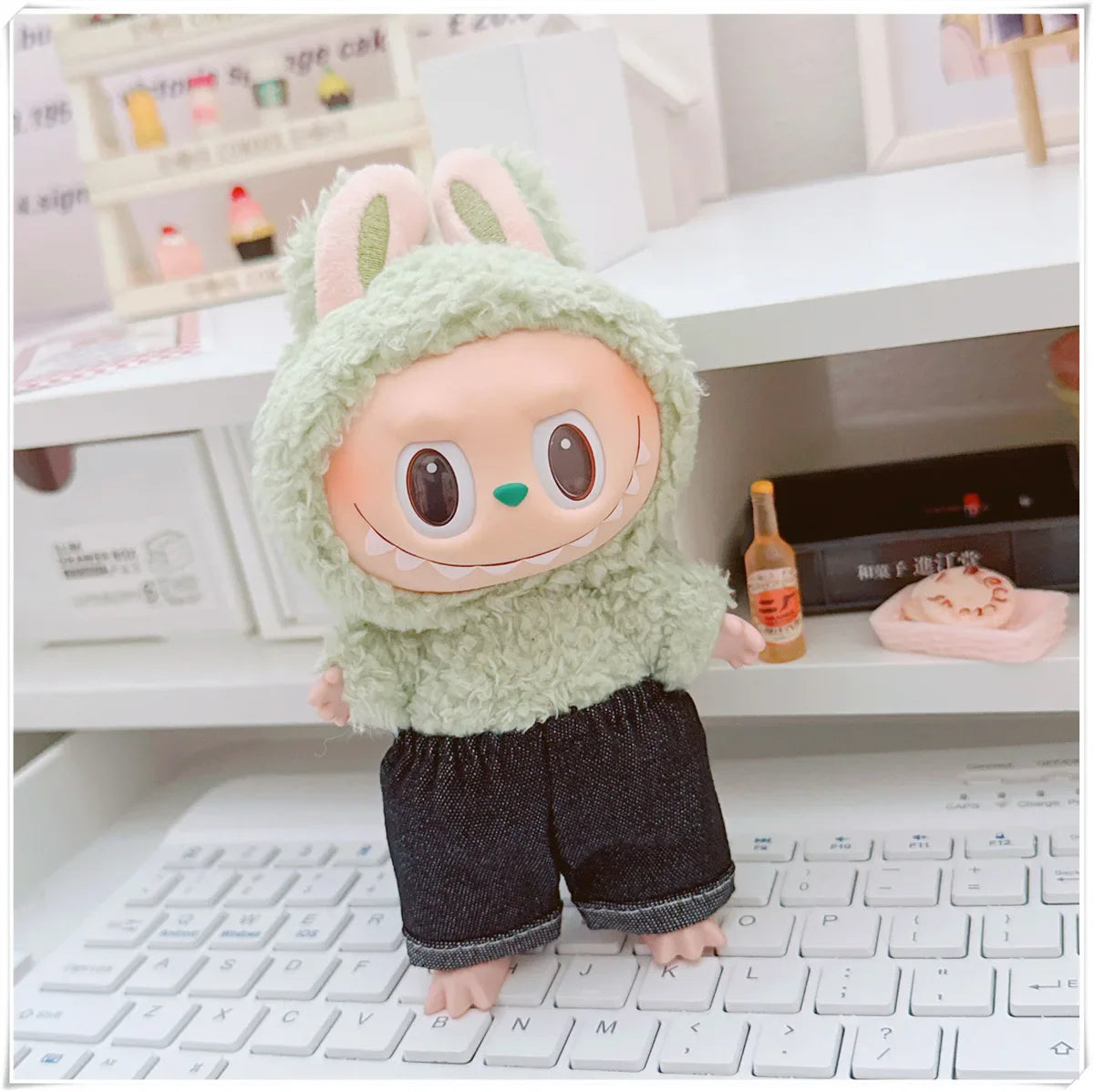 Adoowoo Labubu Korean Idol Hoodie Set