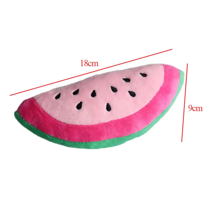 Cute Fruit Squeaky Dog Toy