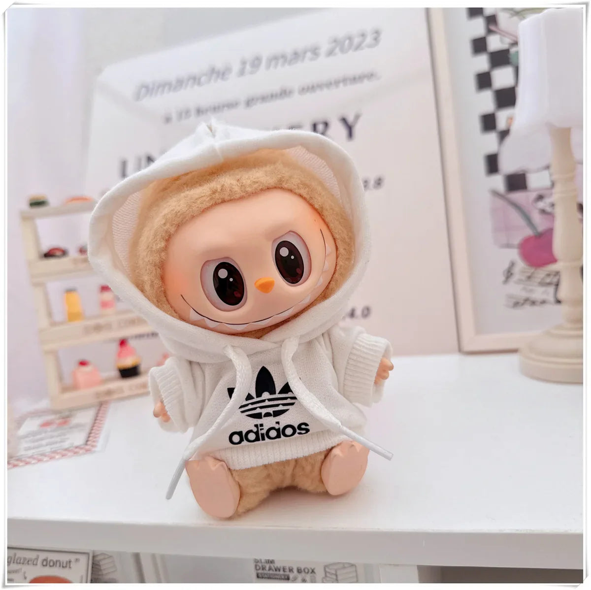 Adoowoo Labubu Korean Idol Hoodie Set