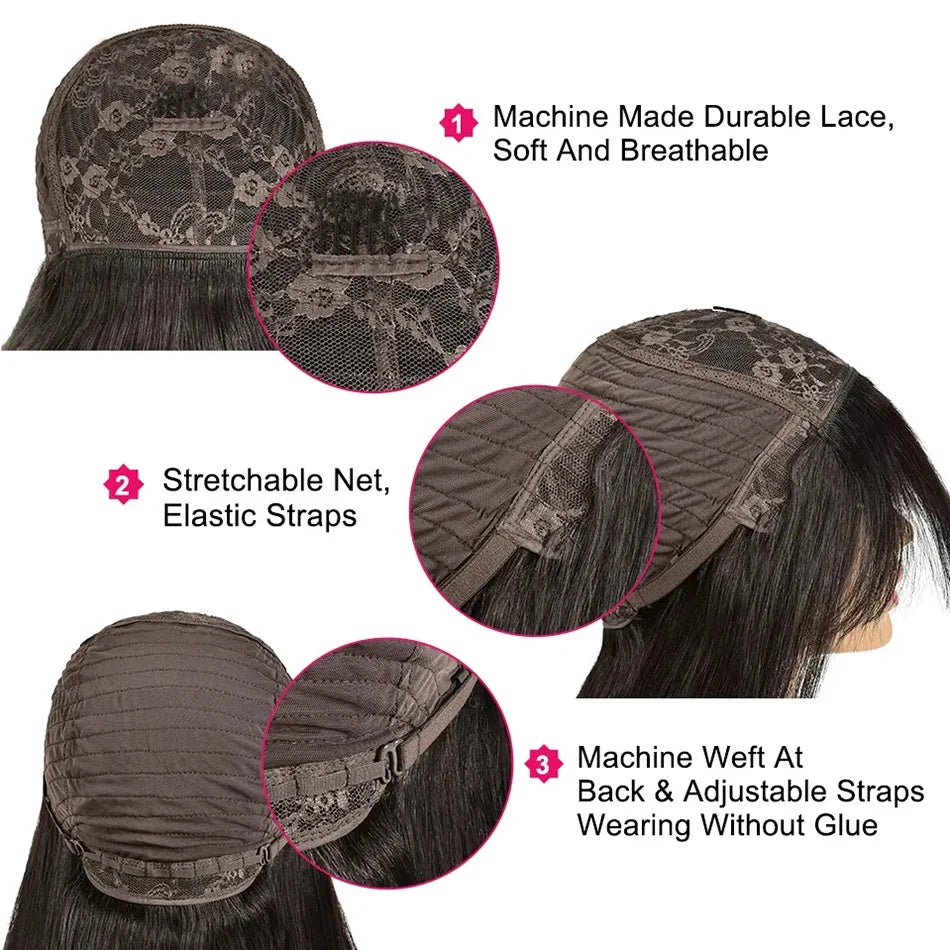 Silky Straight Human Hair Wig