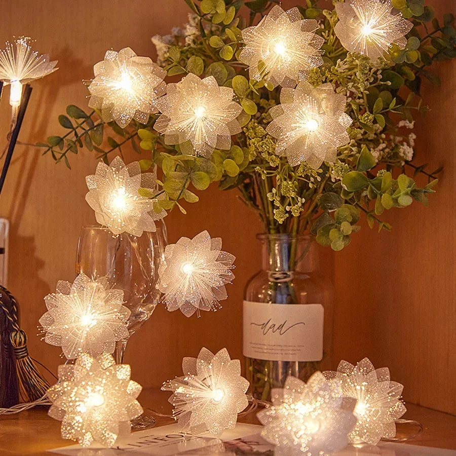 LED Fiber Optic Garland