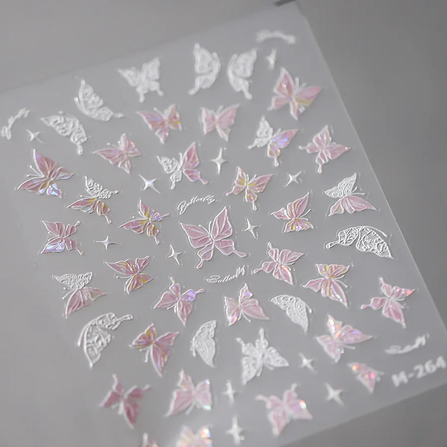 5D Spider Web Nail Sticker