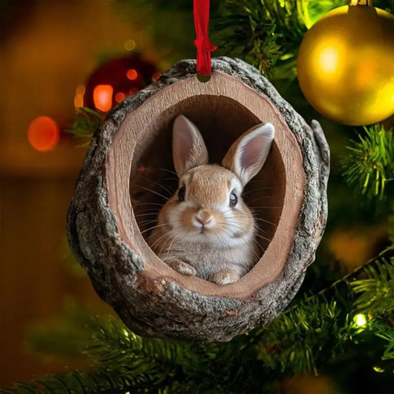 Animal Acrylic Christmas Tree Ornaments