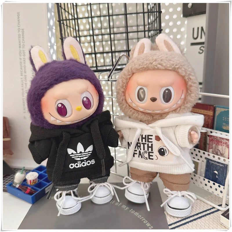 Adoowoo Labubu Korean Idol Hoodie Set