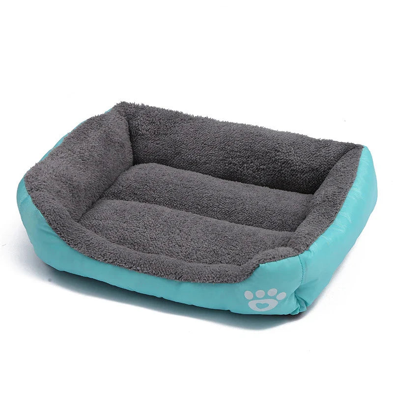 Large Square Plush Dog Bed