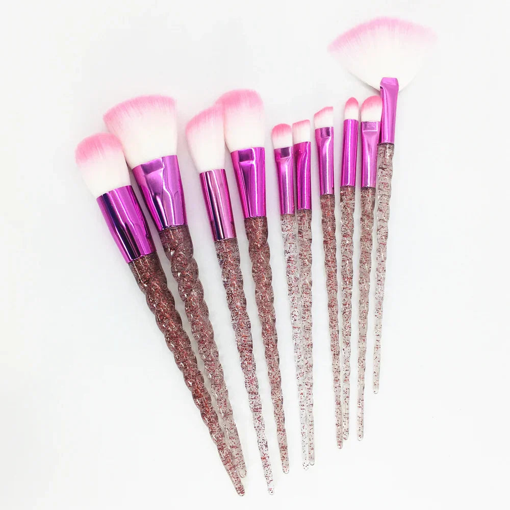 10PCS Unicorn Diamond Brush Set