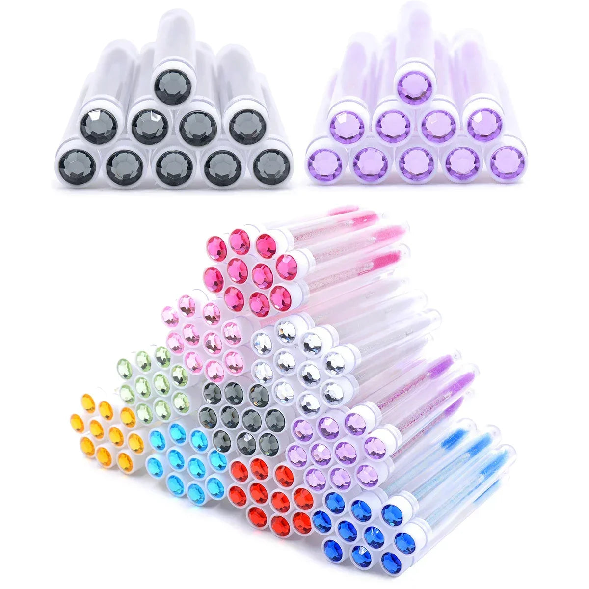 10Pcs Reusable Eyelash Brush Set