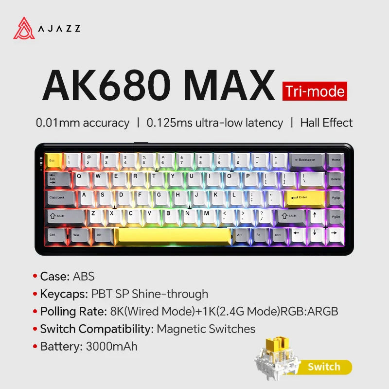 AJAZZ AK680 MAX Gaming Keyboard