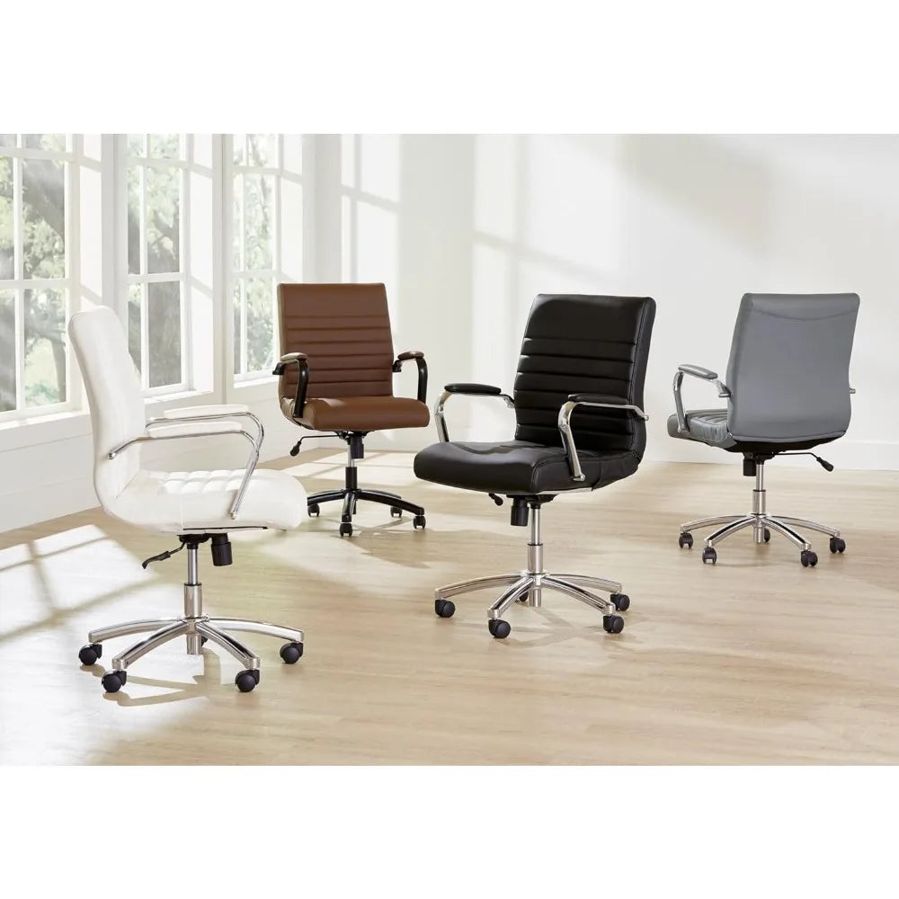 FEICHENG Winsley Mid-Back Leather Chair