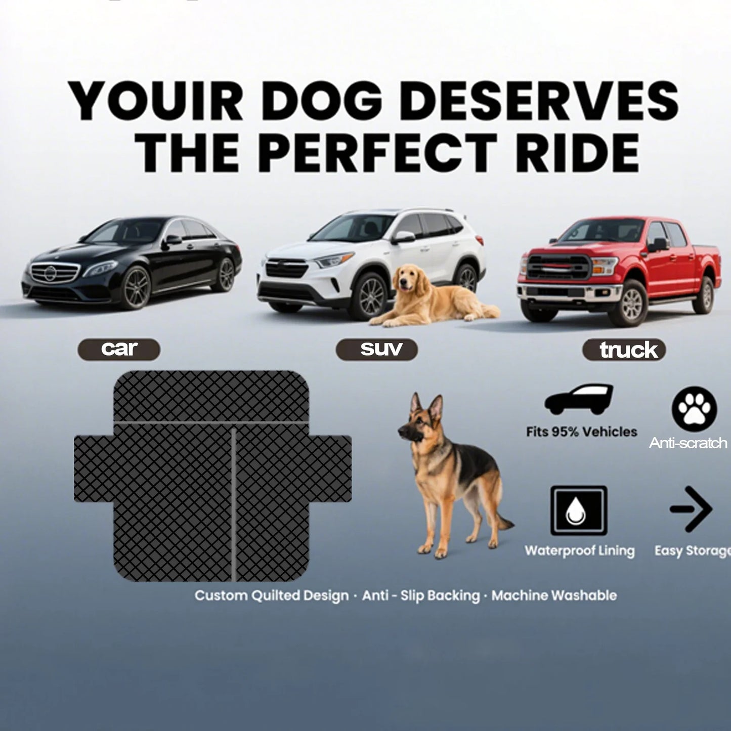 Waterproof Oxford Dog Car Hammock