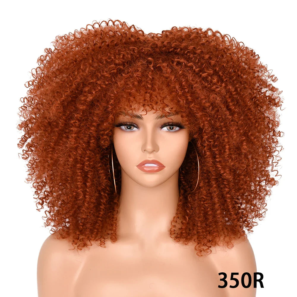 Chocolate Brown Curly Lace Wig