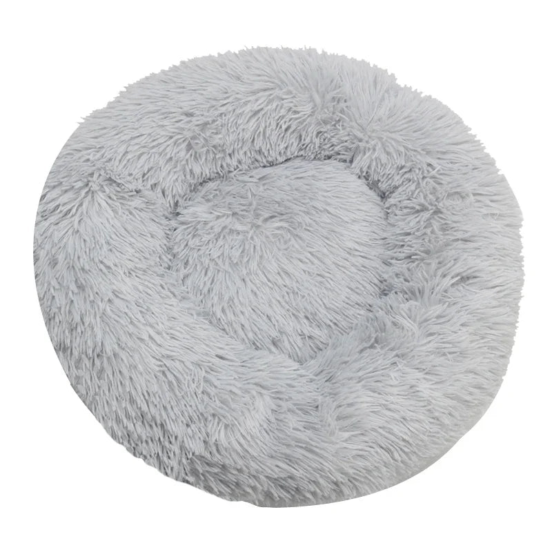 Round Plush Winter Pet Bed