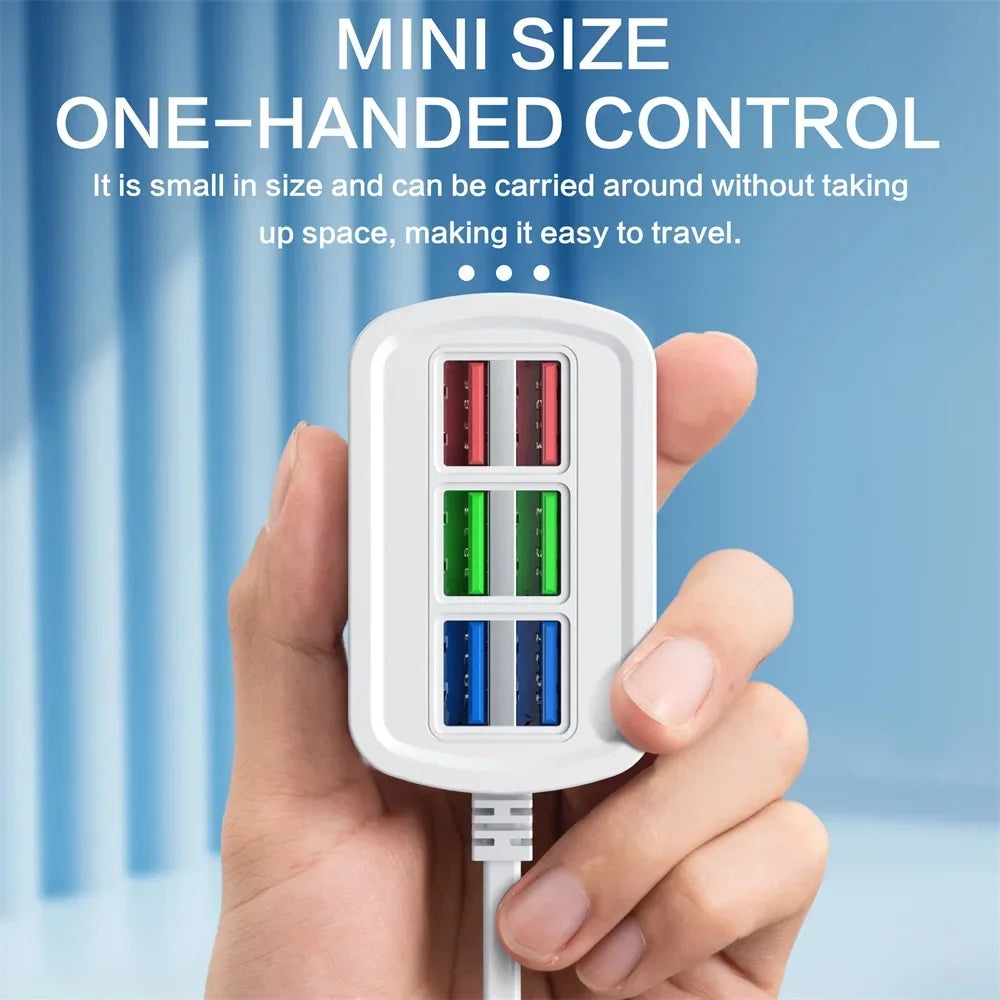 Maerknon 6-in-1 Fast USB Charger