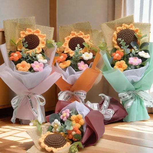 Handmade Crochet Flower Bouquet