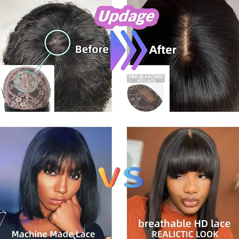 Wiggogo Straight Lace Hair Wig
