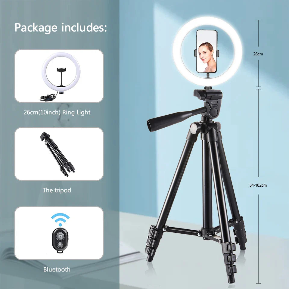 BTFOOR 26cm LED Selfie Ringlight