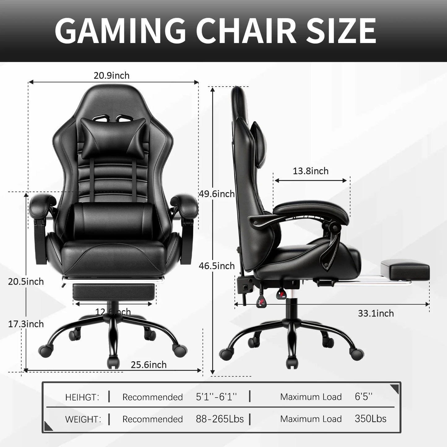 AnYu Furniture Ergonomic Racing Gaming Chair