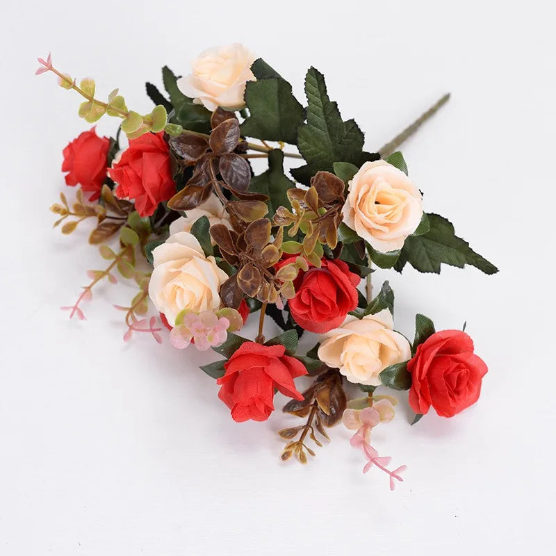 Artificial Rose Flowers 12 Heads